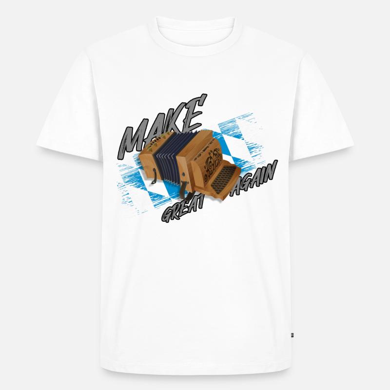 Make Ziach GREAT AGAIN | ZiachON! - Männer Premium Bio T-Shirt - Weiß