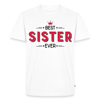 Sœur - T-shirt Premium bio Homme - blanc - Devant - Nico (187cm)