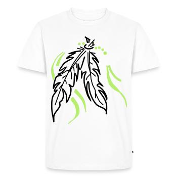 Feathers tied together - Men's Premium Organic T-Shirt - white - Front - Nico (187cm)