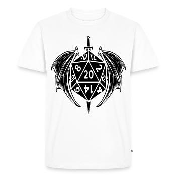 pen and paper dm würfel - T-shirt Premium bio Homme - blanc - Devant - Nico (187cm)