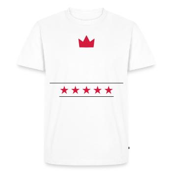 Chef étoilé - T-shirt Premium bio Homme - blanc - Devant - Nico (187cm)