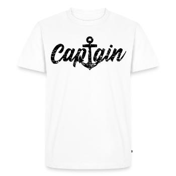 Capitaine capitaine - T-shirt Premium bio Homme - blanc - Devant - Nico (187cm)
