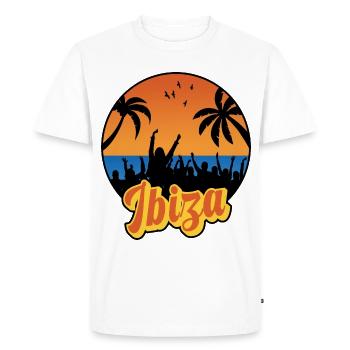 Ibiza - Männer Premium Bio T-Shirt - Weiß - Vorne - Nico (187cm)