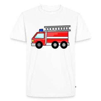 fire brigade - Men's Premium Organic T-Shirt - white - Front - Nico (187cm)