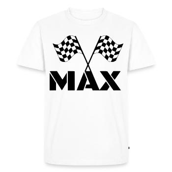 Pour les fans de Max. Course DGP. Drapeau de fin * - T-shirt Premium bio Homme - blanc - Devant - Nico (187cm)