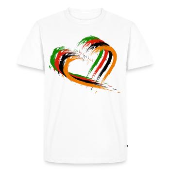 Zambia - Men's Premium Organic T-Shirt - white - Front - Nico (187cm)