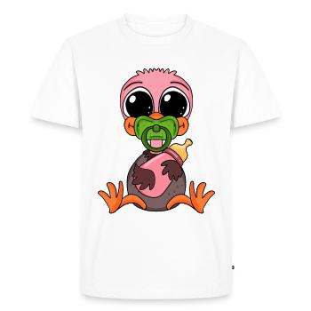 Bouquet Bébé - T-shirt Premium bio Homme - blanc - Devant - Nico (187cm)
