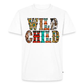 Wild Child - Men's Premium Organic T-Shirt - white - Front - Nico (187cm)