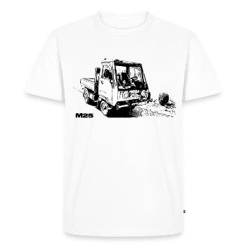 Multicar - Men's Premium Organic T-Shirt - white - Front - Nico (187cm)