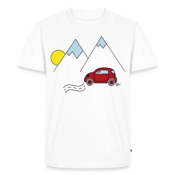 Voiture - T-shirt Premium bio Homme - blanc - Devant - Nico (187cm)