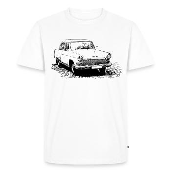 GAZ M-21 Volga - T-shirt Premium bio Homme - blanc - Devant - Nico (187cm)