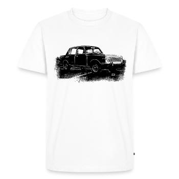Wartburg P 353 - Men's Premium Organic T-Shirt - white - Front - Nico (187cm)