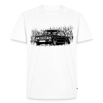 WAS 2106 Lada 1600 - Men's Premium Organic T-Shirt - white - Front - Nico (187cm)
