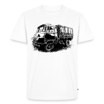 Robur LO 2002 A - T-shirt Premium bio Homme - blanc - Devant - Nico (187cm)