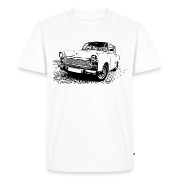  P 601 S - Men's Premium Organic T-Shirt - white - Front - Nico (187cm)