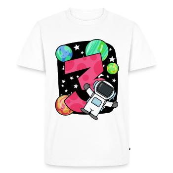 3 birthday boy - 3 years old - I am 3 - Men's Premium Organic T-Shirt - white - Front - Nico (187cm)