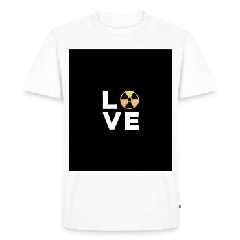 Love Cadeau Manip radio Radiologue Radiologie - T-shirt Premium bio Homme - blanc - Devant - Nico (187cm)