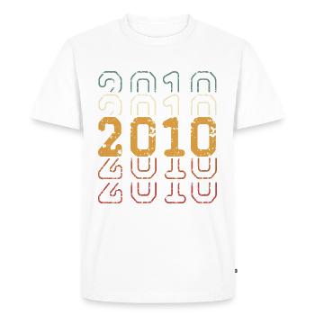 2010 - T-shirt Premium bio Homme - blanc - Devant - Nico (187cm)