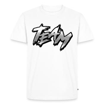 Team - Men's Premium Organic T-Shirt - white - Front - Nico (187cm)