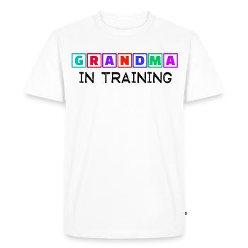 Déclaration humoristique Grand-mère Grand-mère Vieille femme - T-shirt Premium bio Homme - blanc - Devant - Nico (187cm)