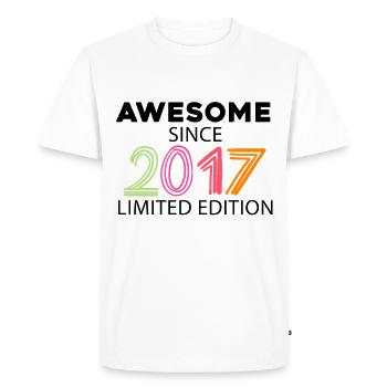 Fantastique depuis 2017 - Millésime 2017 - T-shirt Premium bio Homme - blanc - Devant - Nico (187cm)