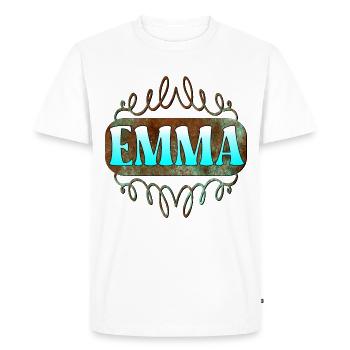 Name Day Gifts Daughter Emma - Men's Premium Organic T-Shirt - white - Front - Nico (187cm)