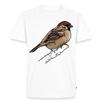 Moineau - Moineau - T-shirt Premium bio Homme - blanc - Devant - Nico (187cm)