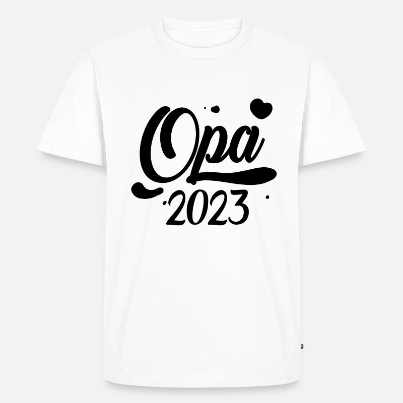 Opa 2023 loading - Männer Premium Bio T-Shirt - Weiß