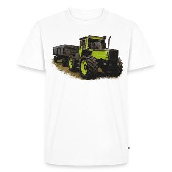 MB trac 1600 turbo mit Anhänger - Männer Premium Bio T-Shirt - Weiß - Vorne - Nico (187cm)