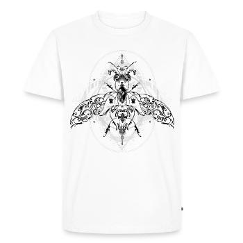 Psychedelic Insects Bug Pattern Ornament - Men's Premium Organic T-Shirt - white - Front - Nico (187cm)