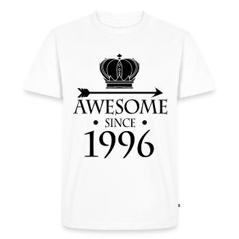Born in 1996 - Fantastic since 1996 - Men's Premium Organic T-Shirt - white - Front - Nico (187cm)