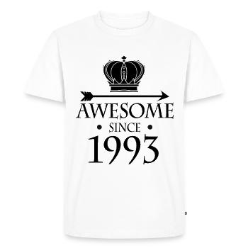 Born in 1993 - Fantastic since 1993 - Men's Premium Organic T-Shirt - white - Front - Nico (187cm)