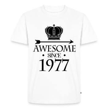 Born in 1977 - Fantastic since 1977 - Men's Premium Organic T-Shirt - white - Front - Nico (187cm)