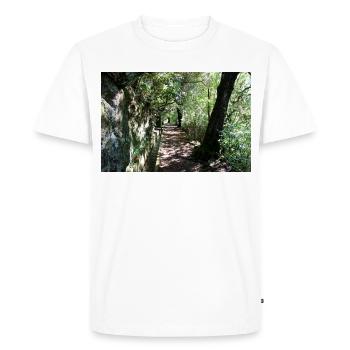 Affiche Madère Portugal - T-shirt Premium bio Homme - blanc - Devant - Nico (187cm)