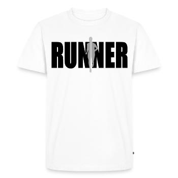 Coureur - T-shirt Premium bio Homme - blanc - Devant - Nico (187cm)