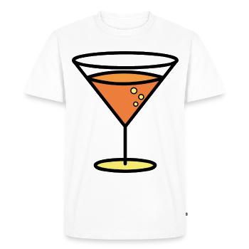 Cocktail - Men's Premium Organic T-Shirt - white - Front - Nico (187cm)