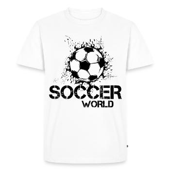 Soccer World Soccer Icon Blast Graphic Icon - Men's Premium Organic T-Shirt - white - Front - Nico (187cm)