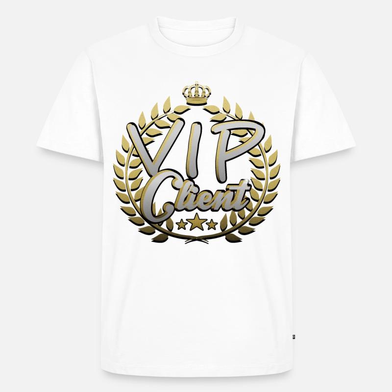 VIP Client - Männer Premium Bio T-Shirt - Weiß