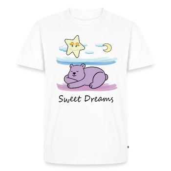 Cute teddy bear - Men's Premium Organic T-Shirt - white - Front - Nico (187cm)