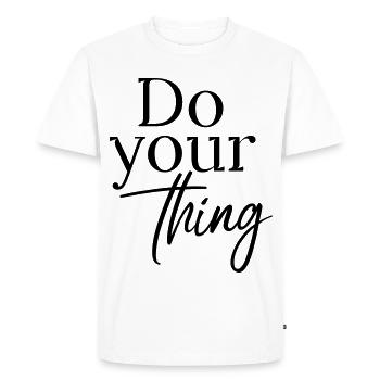 Faites ce que vous voulez - T-shirt Premium bio Homme - blanc - Devant - Nico (187cm)