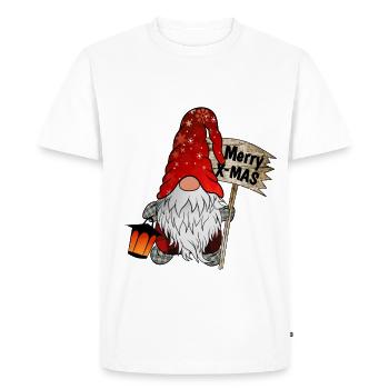 Nain de Noël Gnome de Noël - T-shirt Premium bio Homme - blanc - Devant - Nico (187cm)