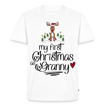 Cadeaux amusants pour Mamie pour Noël - T-shirt Premium bio Homme - blanc - Devant - Nico (187cm)