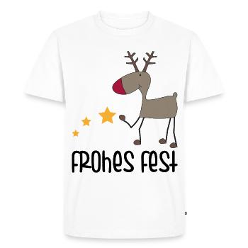 Christmas - Men's Premium Organic T-Shirt - white - Front - Nico (187cm)