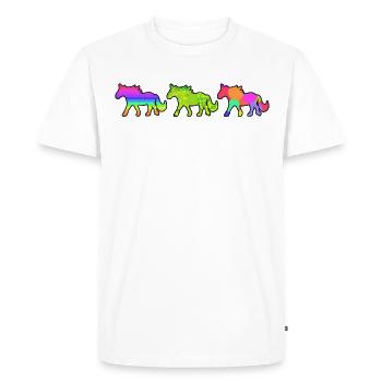 Gallop cheval amoureux chevaux amour chevaux islandais - T-shirt Premium bio Homme - blanc - Devant - Nico (187cm)
