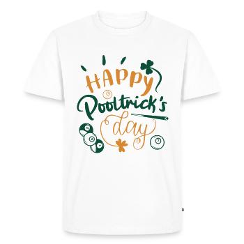 St. Patrick's Billiards - Men's Premium Organic T-Shirt - white - Front - Nico (187cm)
