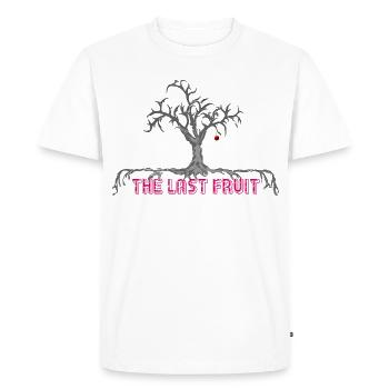 La dernière cerise fruitière - T-shirt Premium bio Homme - blanc - Devant - Nico (187cm)