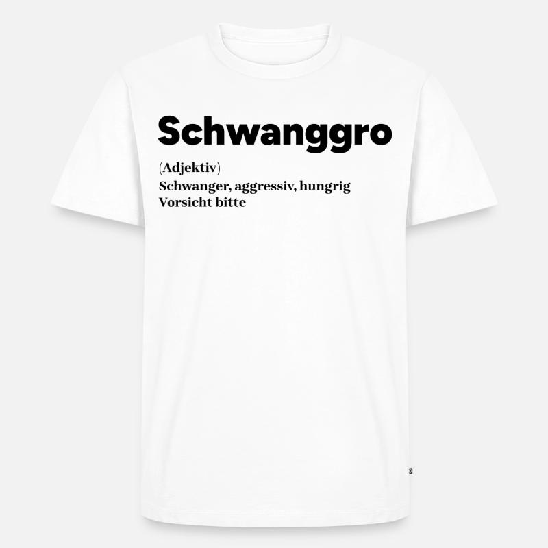 Schwangerschaft Schwanger Mutter Statement Eltern - Männer Premium Bio T-Shirt - Weiß