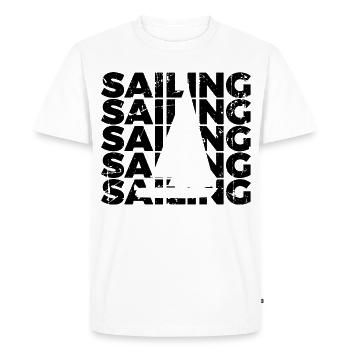 Sail - Men's Premium Organic T-Shirt - white - Front - Nico (187cm)