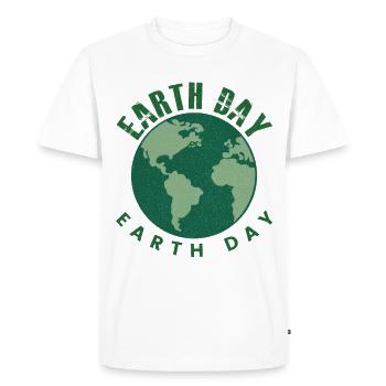Jour de la Terre Everyday Retro Environment - T-shirt Premium bio Homme - blanc - Devant - Nico (187cm)