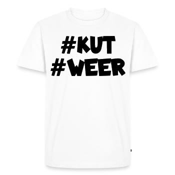 Chatte à nouveau # - T-shirt Premium bio Homme - blanc - Devant - Nico (187cm)